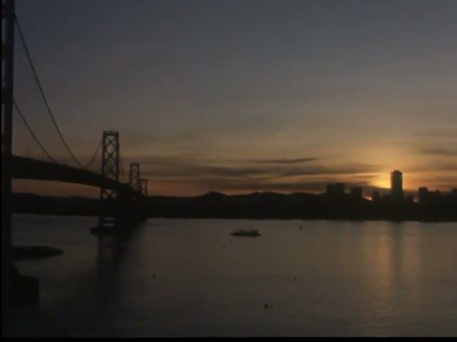Bridge Silhouette at Sunset